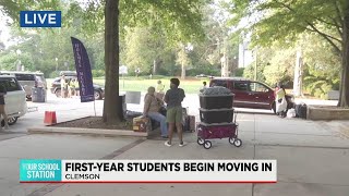 Freshman move-in day at Clemson University