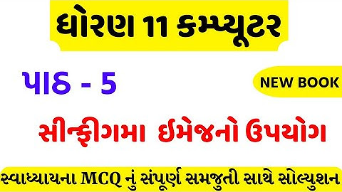 std 11 computer chapter 5 swadhyay MCQ || std 11 computer ch 5 MCQ solution || dhoran 11 computer