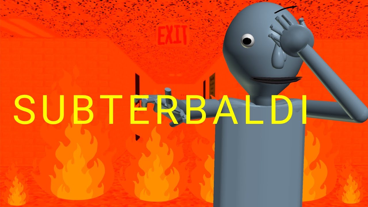 Subterbaldi Mod Draw SUBTERBALDI - A Baldi's Basics Mod (Full Gameplay, No Commentary) - YouTube