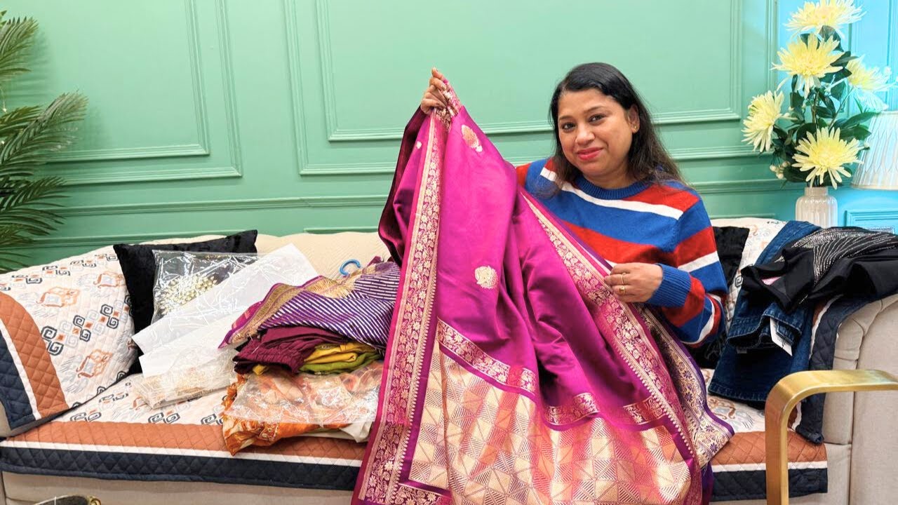 बनारस से बनारसी साड़ी की Shopping🥻🛍️ || Indian Mom Studio
