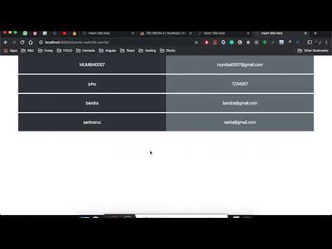9  Servlet JSP and JDBC integration, Styling with Bootstrap.
