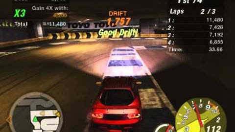 NFS Underground 2 - Mazda RX7 Drift!