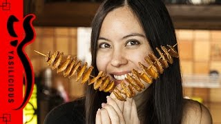 TORNADO POTATO ohne Spiralschneider - Kartoffel-Spiralen am Spieß - Snack / Beilage , vegan