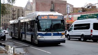 MTA New York City Bus: 2012 New Flyer XD60 Xcelsior Articulated #4782 on the Bx40 Bus.
