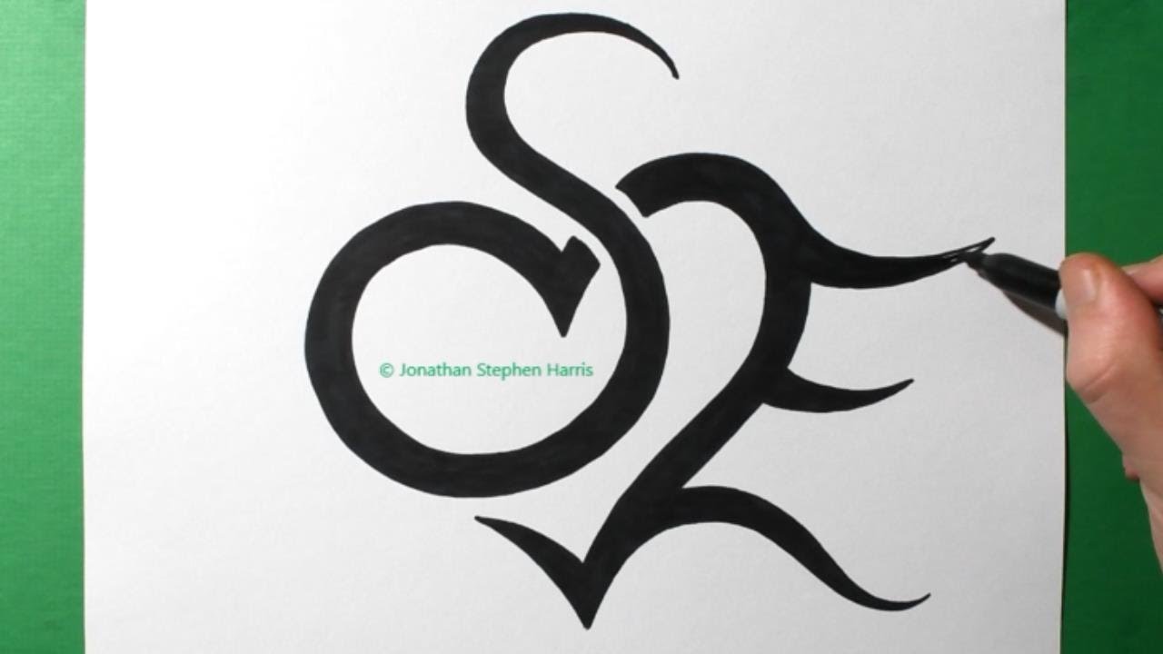 NEW SIMPLE BUT BEAUTIFUL DIFFERENT TYPES OF S LETTER TATTOO DESIGNS MAKING  WITH PENCIL  YouTube