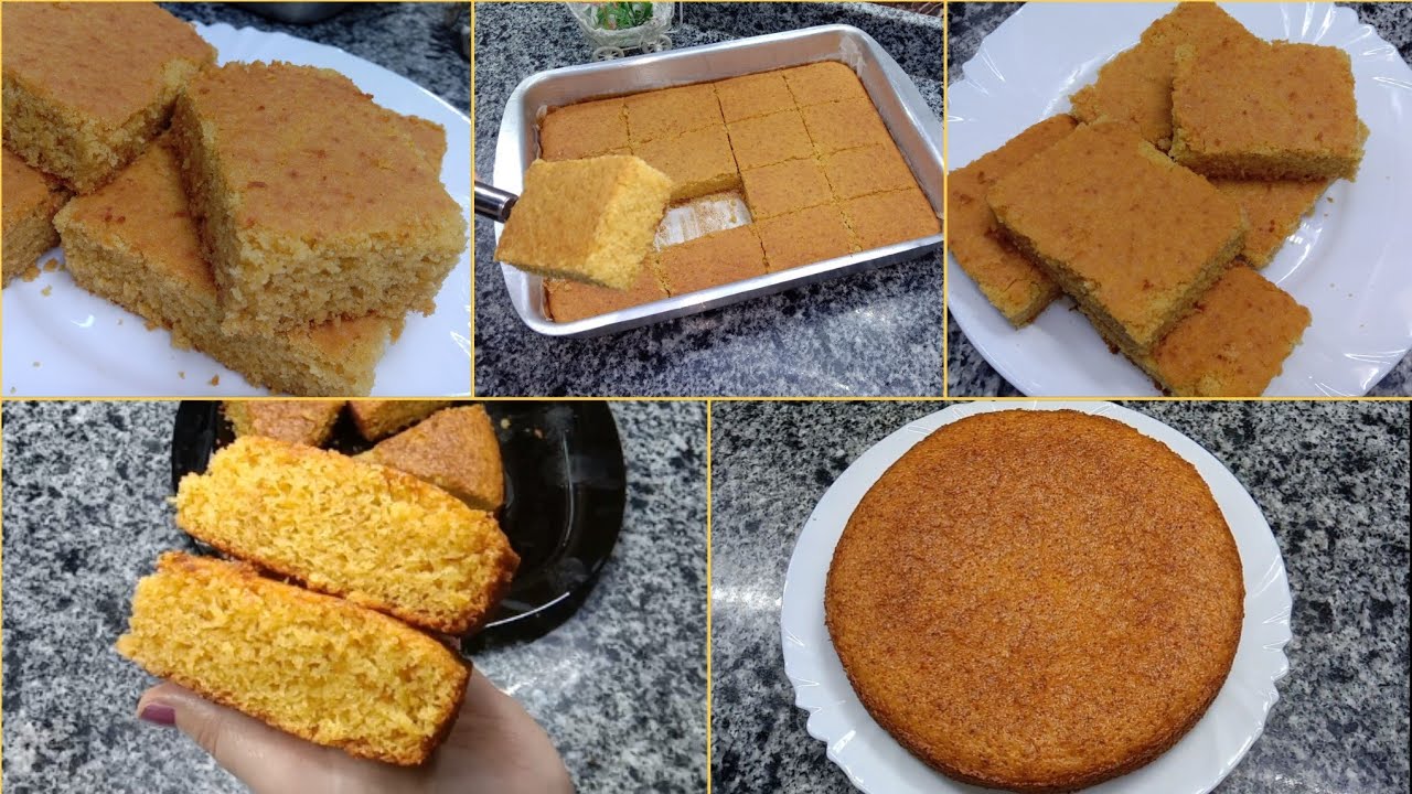 البسيسه الصيامي بدون بيض او حليب | حلويات صيامي | كيكه الذره | حلويات نباتيه | أكلات صيامي