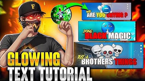 Glowing Text Tutorial 🔥 Like @PGL_DRKRAI77 | Free fire red and white text tutorial #viralvideo