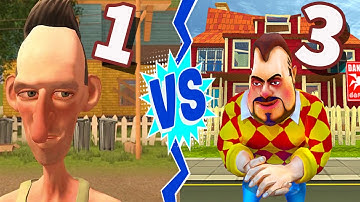 Dark Riddle 3 vs Angry Neighbor 1 ( Gameplay Horror )