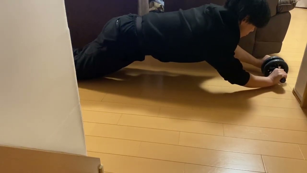 猫と一緒に月間チャレンジ【1313日目】バーピー&ぶら下がり