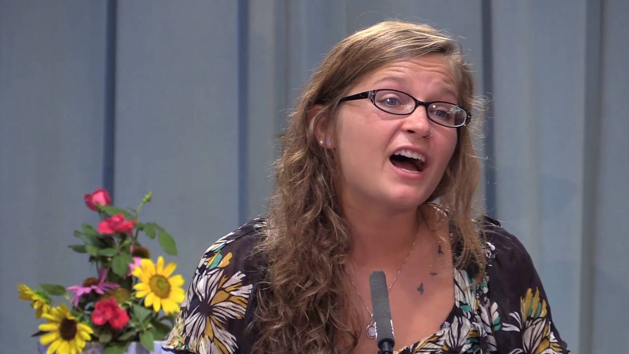 Courtney Bohlman reads an original poem, 