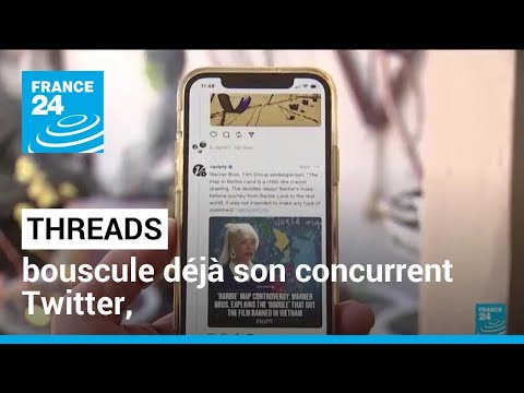 Threads bouscule déjà son concurrent Twitter, Musk menace d'attaquer en justice • FRANCE 24