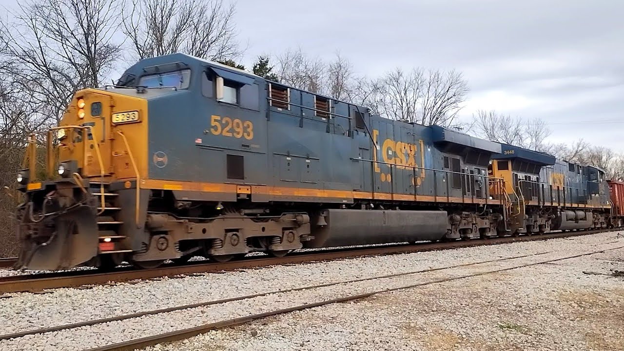 CSX Northbound HERZOG Ballast Train W083 Brentwood, TN 02/21/26