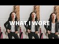 OUTFITS OF THE WEEK | 10 piece spring work wear capsule wardrobe | shopping my closet