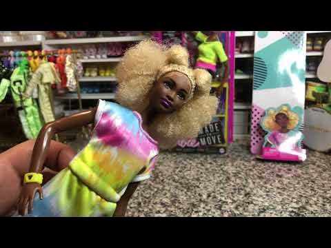 Barbie fashionistas poupée #180, grande, blonde afro, 1 ea