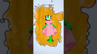 So hoppy ribbit The Amazing Digital circus Acrylic Painting Game 🙀! #shorts #painting #viral