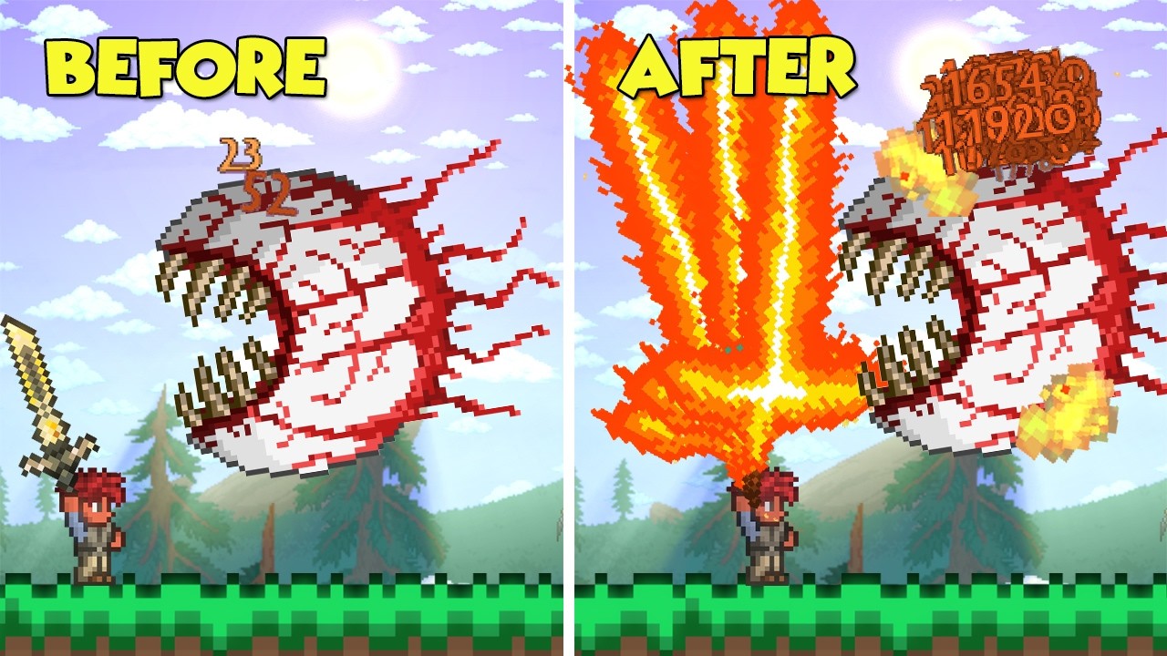 Terraria, But My Gem Swords Grow Stronger...