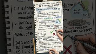 UPSC Geography & Environment MCQ 🌍 | India Geography Prelims Practice #shorts