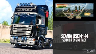 ETS2 | NEW Engine Sound !!! SCANIA DSC14-144 V8 straight-piped Sound (by ZEEMODS) 2K