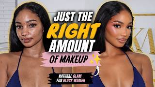 The PERFECT Natural Glam Makeup Tutorial for Black Women | Beginner Friendly