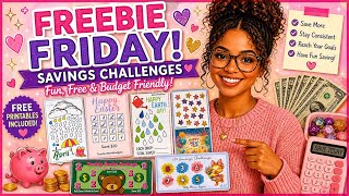 Freebie Friday Savings Challenges Cash Stuffing 30 Happy First Friday Printable Free