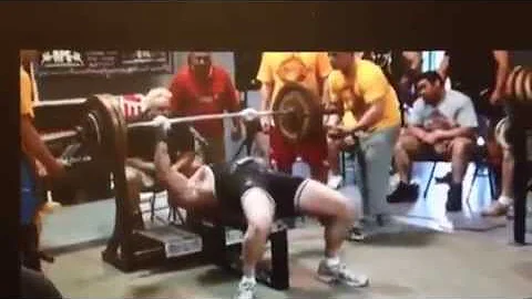 Howard Tomlin world record bench press 540 lbs.