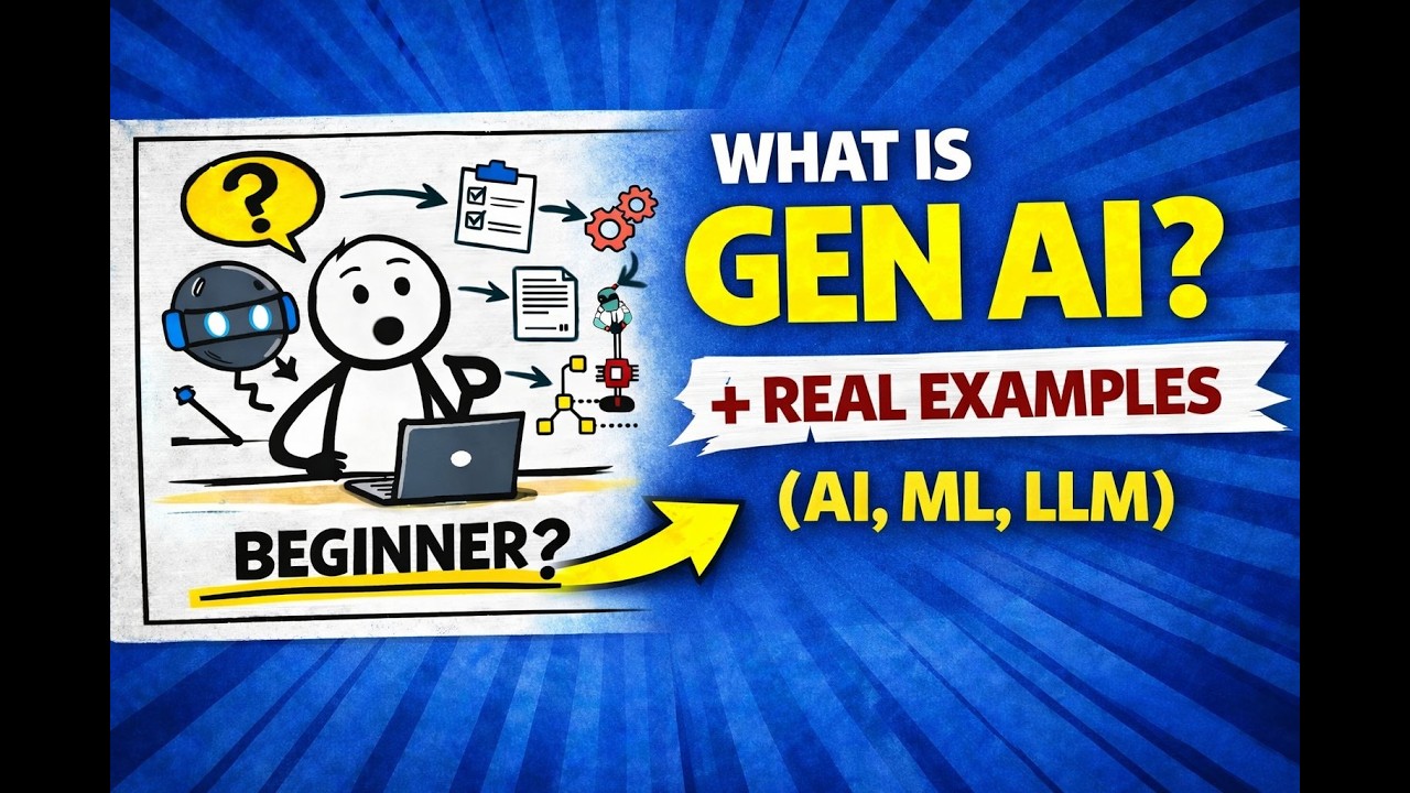 Generative AI Explained for Beginners | What is Gen AI? + Real Examples ...