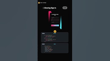 CSS Glowing Sign In #shots #shortvideo #html #css