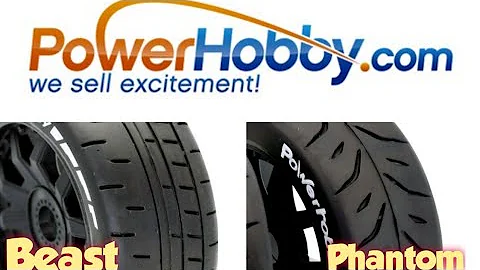 RC Update - Powerhobby 1/8 GT Belted Mounted Tires 17mm Medium/Soft Compounds