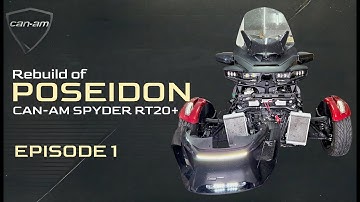 Rebuilding Can-Am Spyder RT to PERFECTION | Poseidon Project Part 1: Lights & Upgrades! | #motovlog