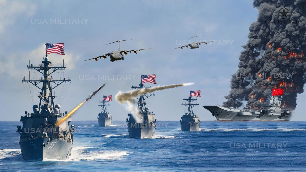 War Began (May 8) US Navy deploys 45 warships to destroy Chinese aircraft carrier in South China Sea
