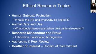 Fall 2020 CRA Session 5 Conflict of Interest & Research Ethics pt1