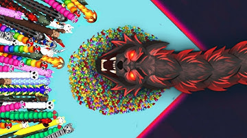 SNAKE IO🐍 MONSTER HOWLER SNAKE 🐍 VS 1000 PRO GIANT SNAKES 🐍 EPIC SNAKEIO GAMEPLAY #snakegame #games