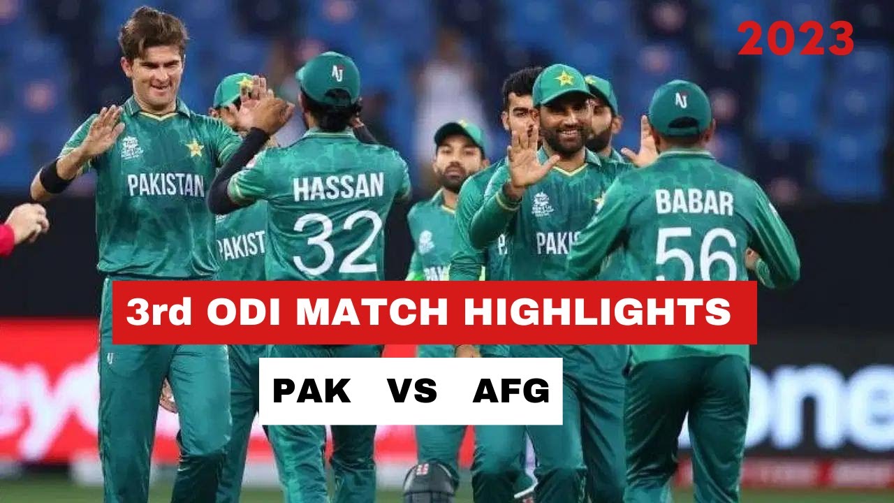 Pakistan VS Afghanistan 3RD ODI Match | PAK VS AFG #pakvsafg ...