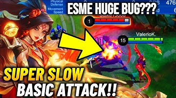 ESMERALDA SUPER SLOW BASIC ATTACK BUG! ANYONE EXPERIENCED IT?? | MLBB