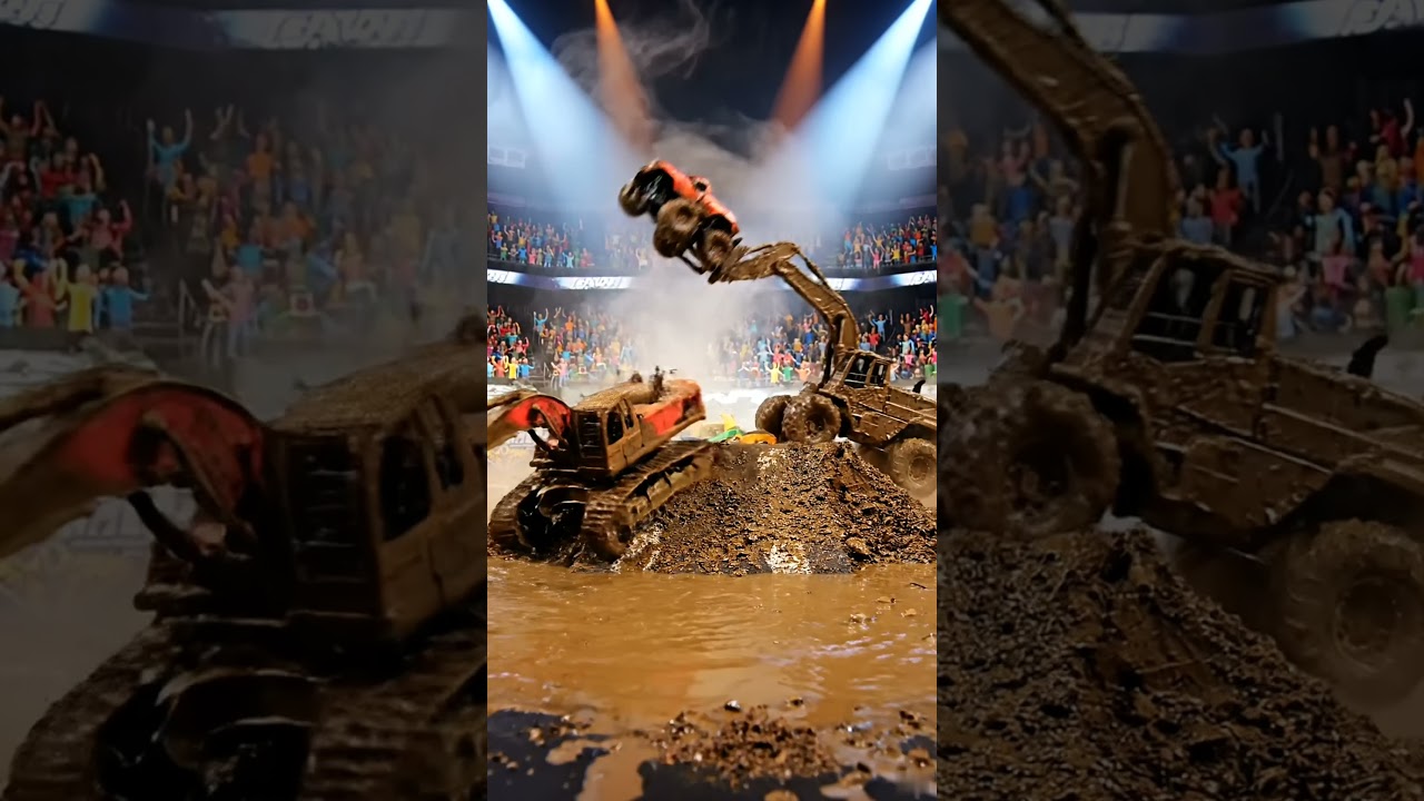 Epic Monster Truck CRUSHES Toy Cars! 💥 Mud-Flinging Action!