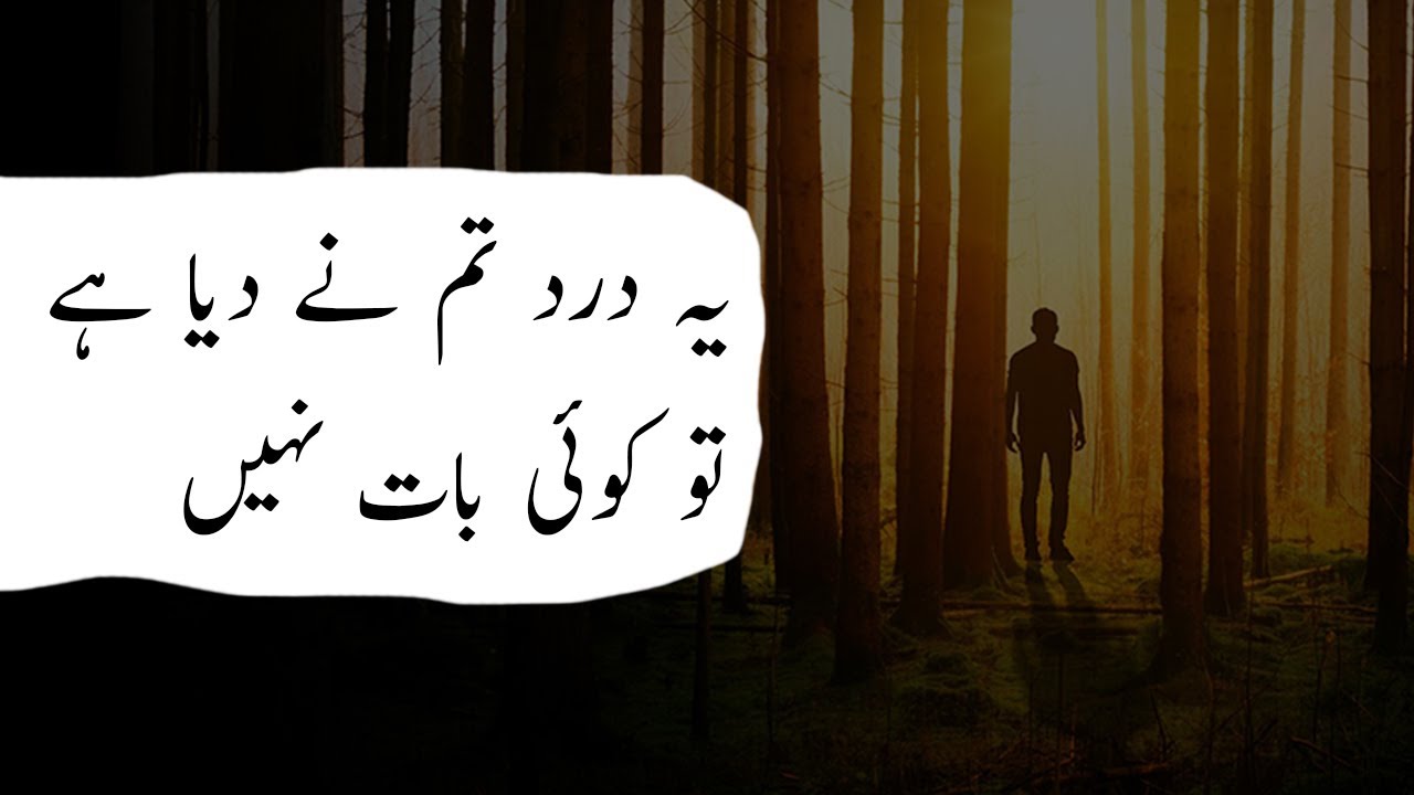 Yahi Wafa Ka Sila Hai To Koi Baat Nahi  Raaz Allahabadi  Sad Urdu Poetry