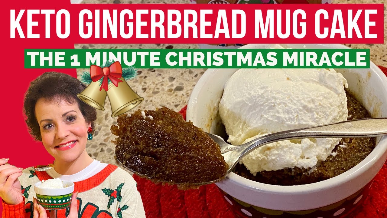 Keto Gingerbread Mug Cake The 1 MINUTE CHRISTMAS MIRACLE YouTube