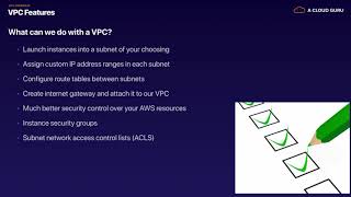[AWS - Section 7: VPCs] 1  Introduction To VPCs