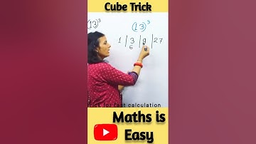 Quickest way to find cube of any number | Cube Trick | Vedic Maths #shorts #youtubeshorts #vedicmath