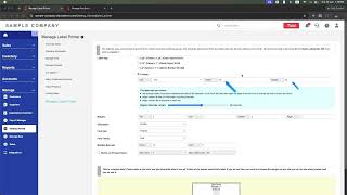 4.Payment & Unit Option, Label print setup screenshot 2