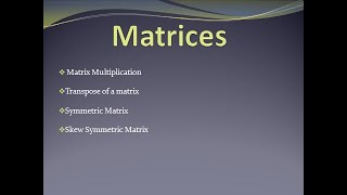 Lecture 4 Matrix multiplication