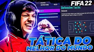 FIFA 22: FORMAÇÃO TÁTICA DO MELHOR JOGADOR DO MUNDO - TEKKZ FORMATION AND TATICS!