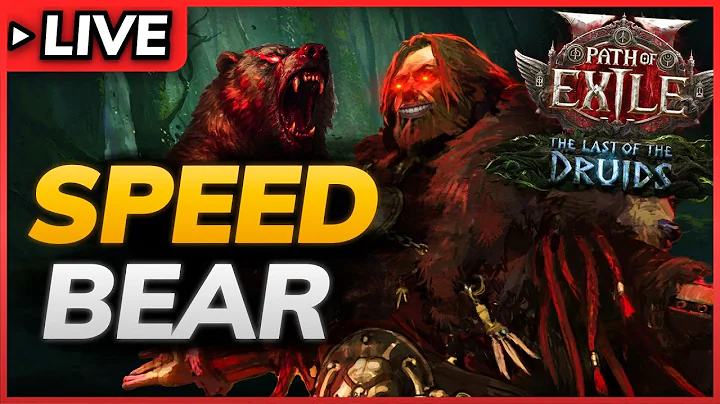 POE 2 0.4🔴120% MS SPEED BEAR DRUID Build - Endgame Shaman League Starter🔴Path of Exile 2