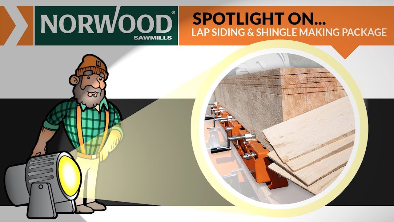 Sawmill SPOTLIGHT on Norwood's Lap Siding & Shingle Making System (Pat.) YouTube