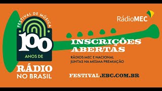 Festival de Música 100 anos de Rádio no Brasil: Inscrições abertas