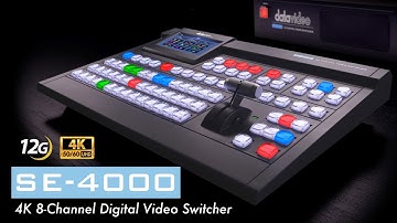 【Official】Brand New 4K Digital Video Switcher Datavideo SE-4000