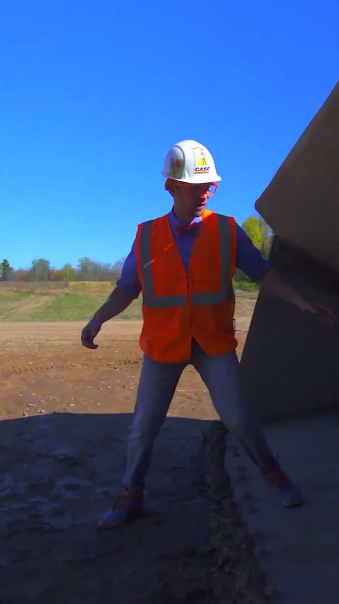 Check Out These Construction Vehicles?️ | Blippi Shorts | #shorts #blippi #blippimusic