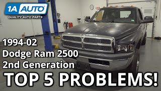 Top 5 Problems Dodge Ram 2500 Truck 1994-2002 1st Generation