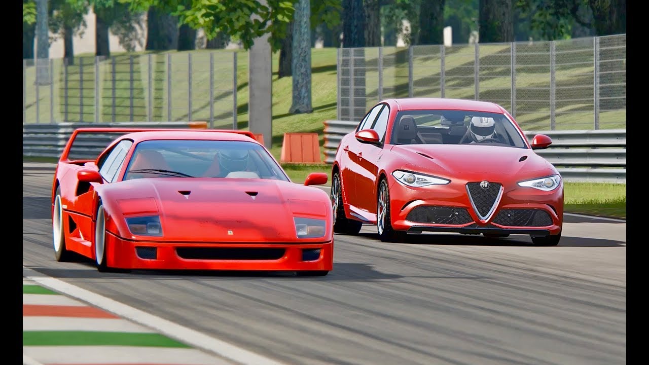 Alfa Romeo Giulia Quadrifoglio Vs Ferrari F40 Monza
