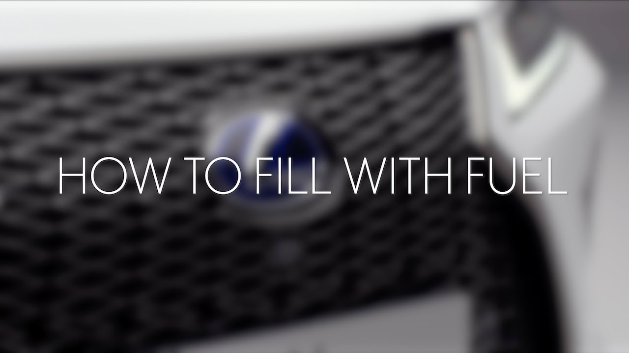 Lexus RX How to fill with fuel YouTube
